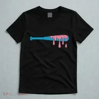 Ice Cream Baseball Bat With Baseball Sprinkles Drip T-Shirt thumb 5