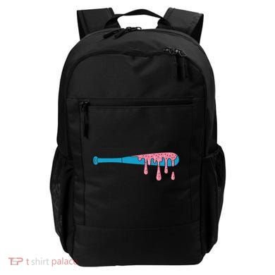 Ice Cream Baseball Bat With Baseball Sprinkles Drip Backpack