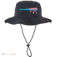 Ice Cream Baseball Bat With Baseball Sprinkles Drip Bucket Hat thumb 0