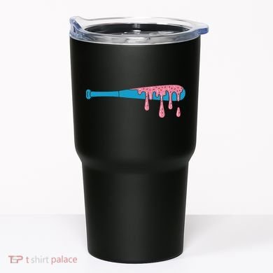 Ice Cream Baseball Bat With Baseball Sprinkles Drip Tumbler