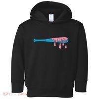Ice Cream Baseball Bat With Baseball Sprinkles Drip Toddler Hoodie thumb 0