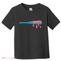 Ice Cream Baseball Bat With Baseball Sprinkles Drip Toddler T-Shirt thumb 0