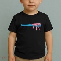 Ice Cream Baseball Bat With Baseball Sprinkles Drip Toddler T-Shirt thumb 2