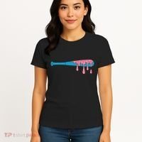 Ice Cream Baseball Bat With Baseball Sprinkles Drip Women's T-Shirt thumb 4