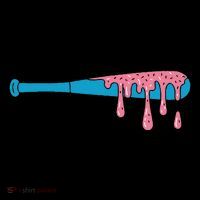 Ice Cream Baseball Bat With Baseball Sprinkles Drip Women's T-Shirt thumb 6