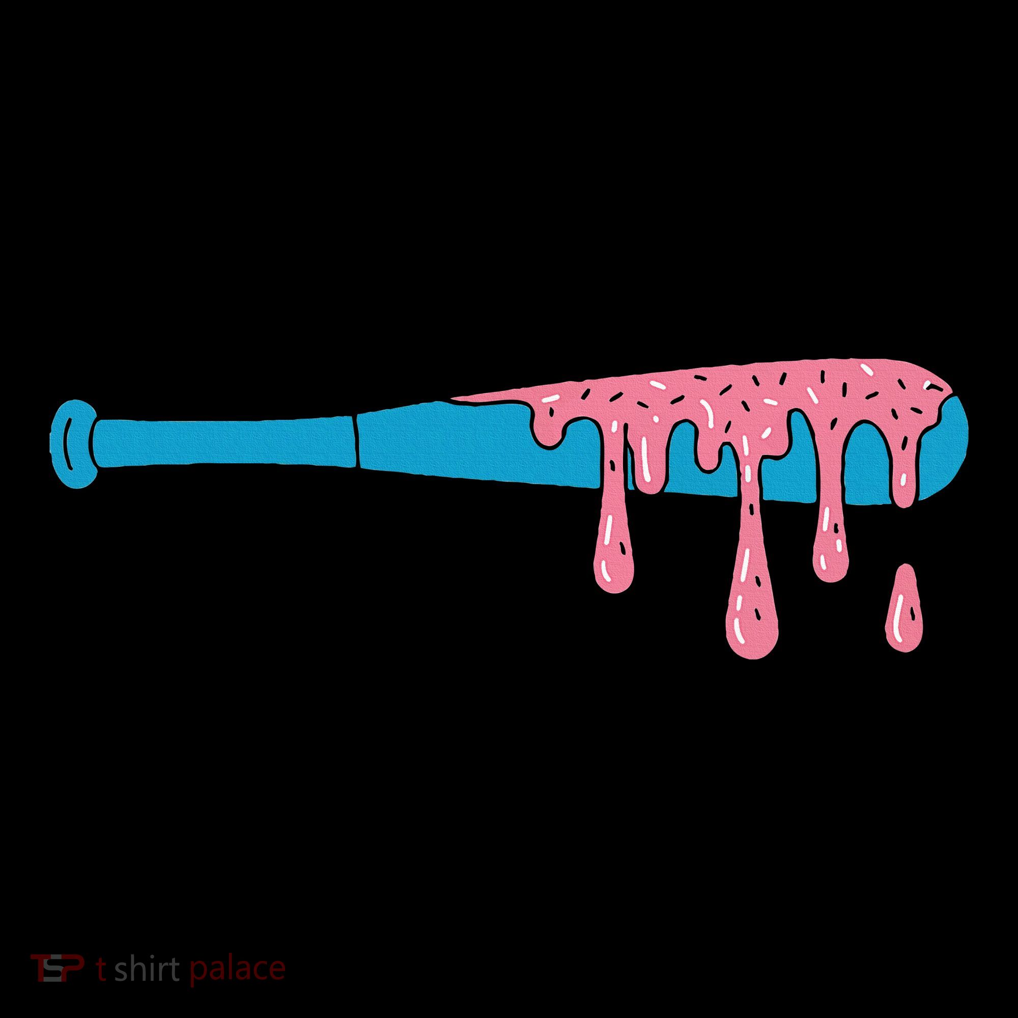Ice Cream Baseball Bat With Baseball Sprinkles Drip Kids Sweatshirt
