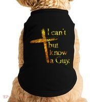 I Cant But I Know A Guy Jesus Cross Funny Christian Doggie Tank thumb 0