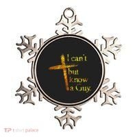 I Cant But I Know A Guy Jesus Cross Funny Christian Ornament thumb 0