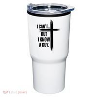 I Cant But I Know A Guy Christian Faith Cross Tumbler thumb 0