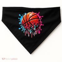 Ice Cream Basketball Drip Basketball Stuff USA-Made Doggie Bandana thumb 0