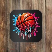 Ice Cream Basketball Drip Basketball Stuff Coaster thumb 0