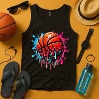 Ice Cream Basketball Drip Basketball Stuff Tank Top thumb 4