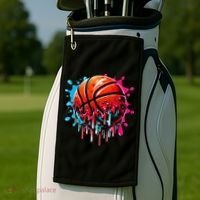 Ice Cream Basketball Drip Basketball Stuff Golf Towel thumb 2