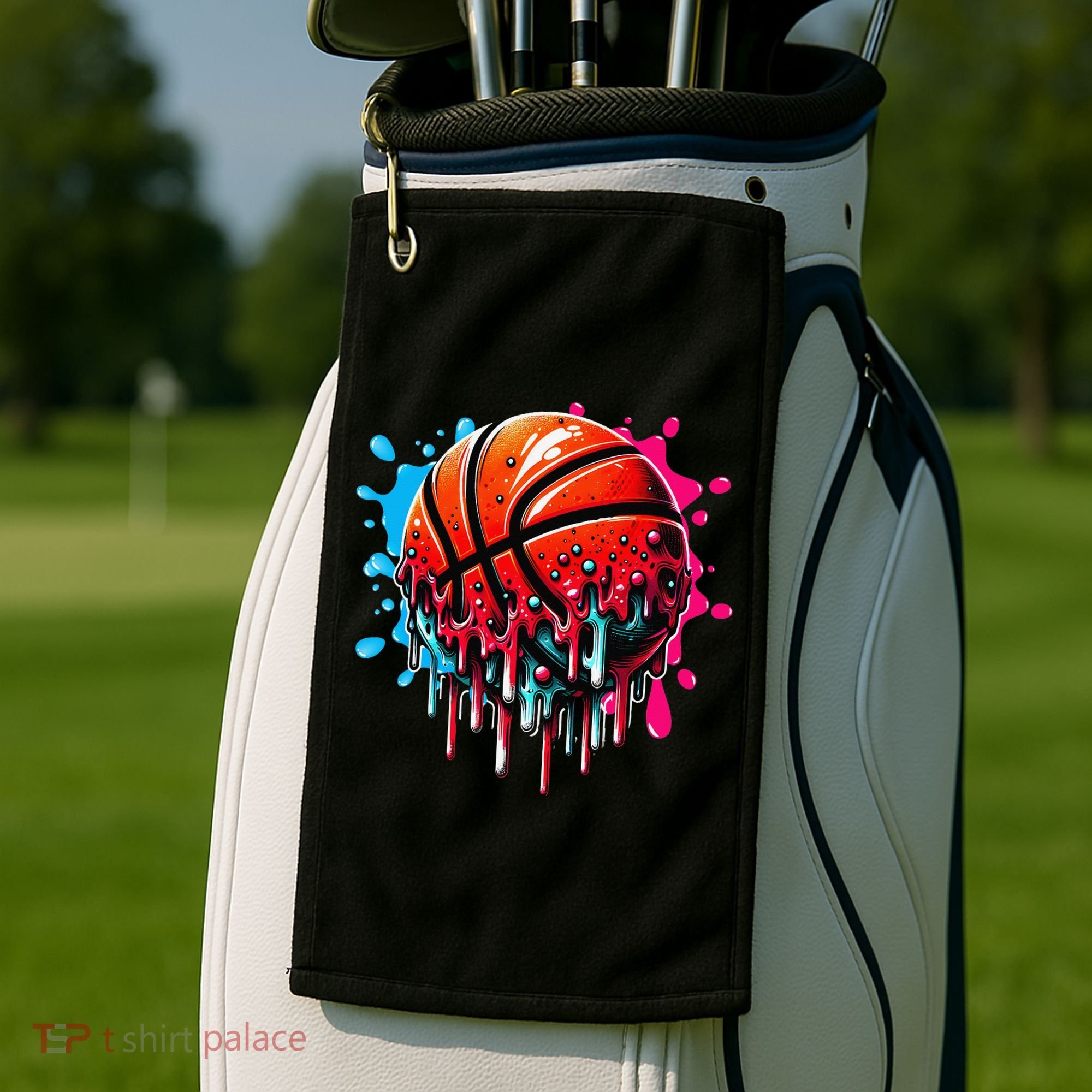 Ice Cream Basketball Drip Basketball Stuff Golf Towel