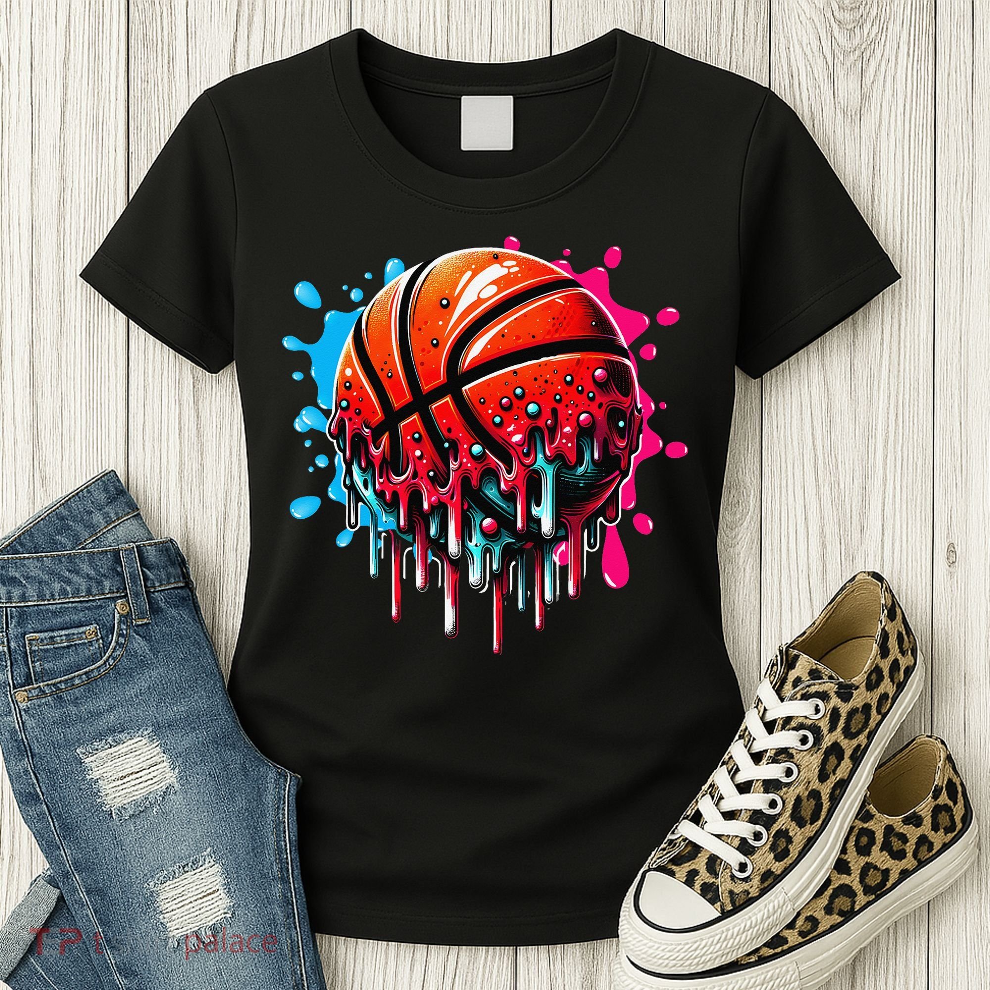 Ice Cream Basketball Drip Basketball Stuff Women's T-Shirt
