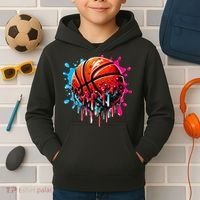 Ice Cream Basketball Drip Basketball Stuff Kids Hoodie thumb 2