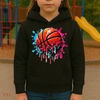 Ice Cream Basketball Drip Basketball Stuff Kids Hoodie thumb 3