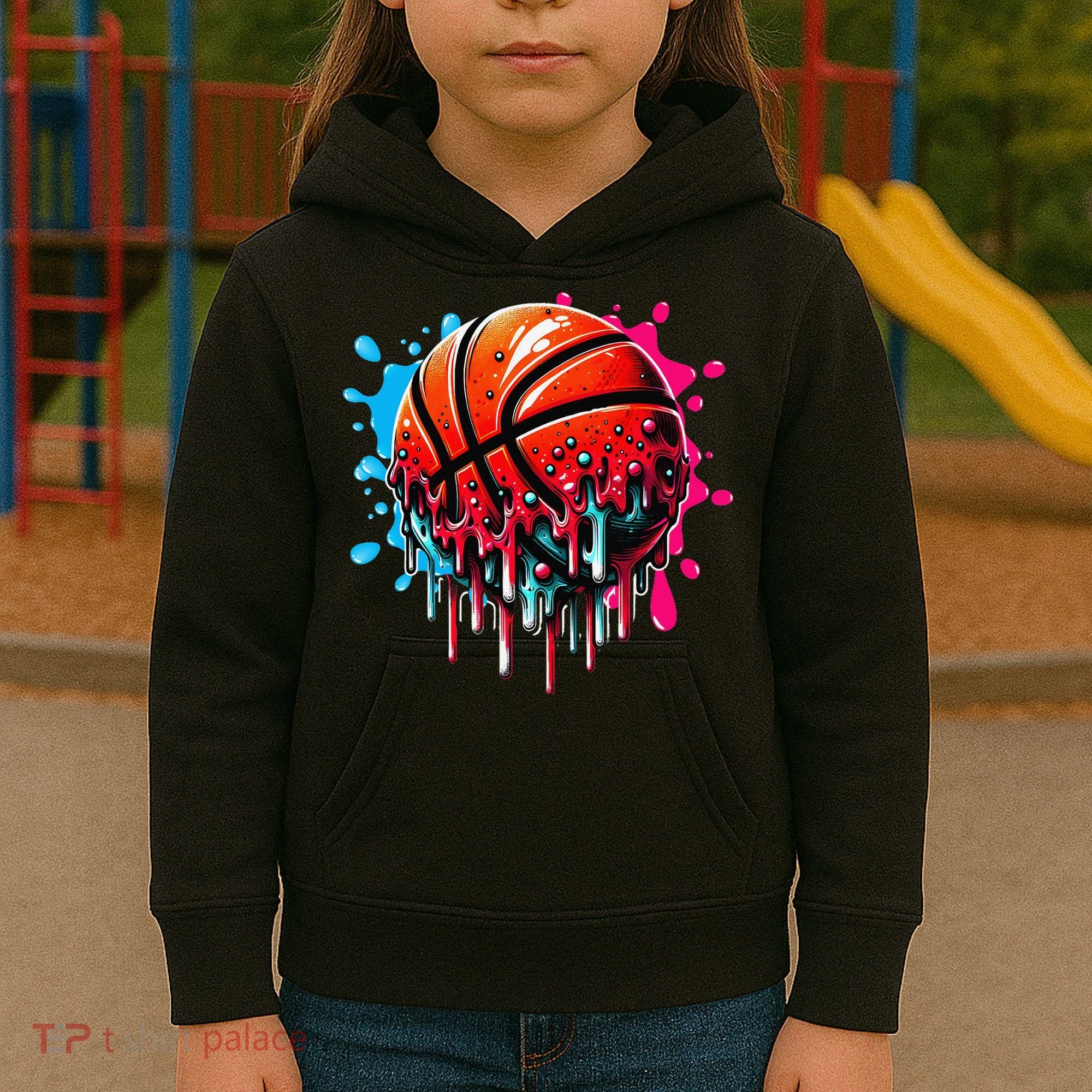 Ice Cream Basketball Drip Basketball Stuff Kids Hoodie
