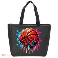 Ice Cream Basketball Drip Basketball Stuff Tote Bag thumb 0