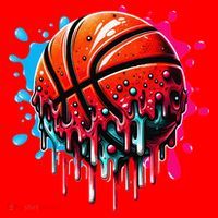 Ice Cream Basketball Drip Basketball Stuff Santa Hat thumb 1