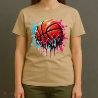 Ice Cream Basketball Drip Basketball Stuff T-Shirt thumb 4