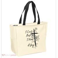 I Cant But I Know A Guy Jesus Cross Funny Christian God Tote Bag thumb 2