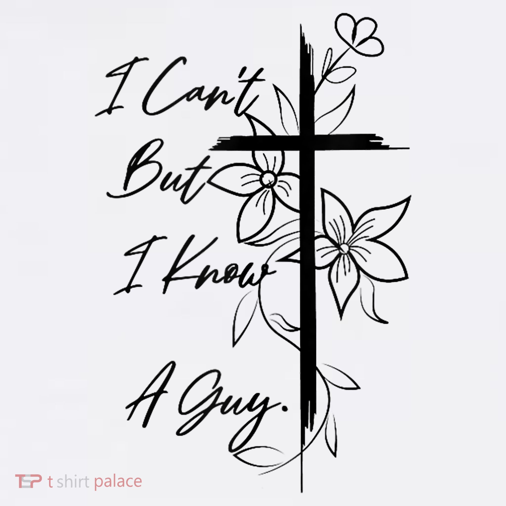 I Cant But I Know A Guy Jesus Cross Funny Christian God Golf Towel