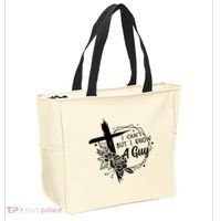 I Cant But I Know A Guy Jesus Cross Funny Christian Tote Bag thumb 2