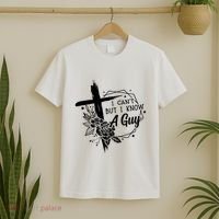 I Cant But I Know A Guy Jesus Cross Funny Christian T-Shirt thumb 2