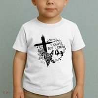 I Cant But I Know A Guy Jesus Cross Funny Christian Toddler T-Shirt thumb 2