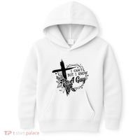 I Cant But I Know A Guy Jesus Cross Funny Christian Kids Hoodie thumb 0