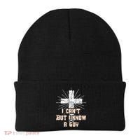 I Can’T But I Know A Guy Christian Jesus God Faith Beanie thumb 0