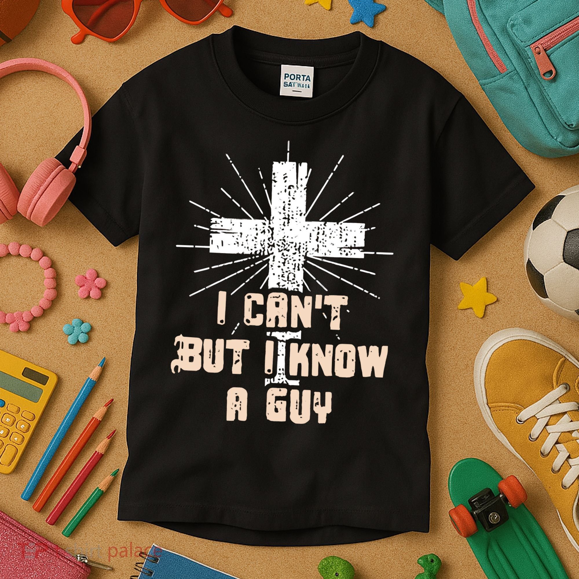 I Can’T But I Know A Guy Christian Jesus God Faith Kids T-Shirt