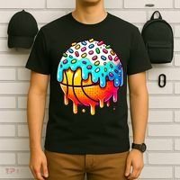 Ice Cream Basketball Drip Boy Girl Basketball Stuff  T-Shirt thumb 6