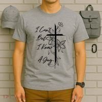 I Cant But I Know A Guy Jesus Cross Funny Christian T-Shirt thumb 6