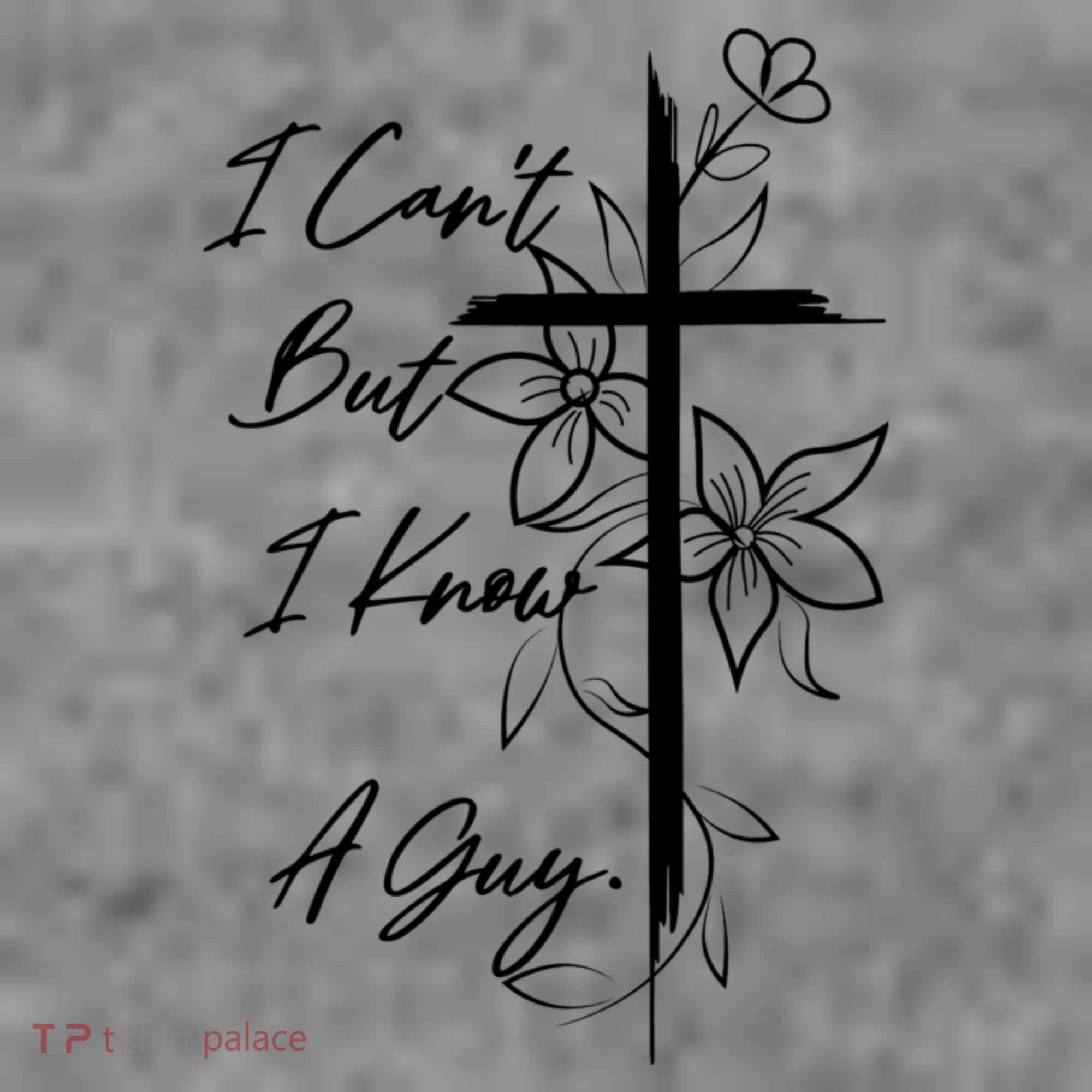 I Cant But I Know A Guy Jesus Cross Funny Christian Women's Hoodie