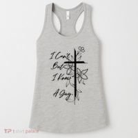 I Cant But I Know A Guy Jesus Cross Funny Christian Women's Tank Top thumb 0