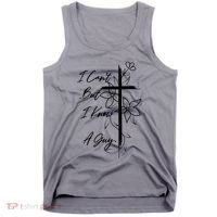 I Cant But I Know A Guy Jesus Cross Funny Christian Tank Top thumb 0