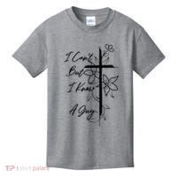 I Cant But I Know A Guy Jesus Cross Funny Christian Kids T-Shirt thumb 0