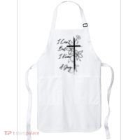 I Cant But I Know A Guy Jesus Cross Funny Christian Apron thumb 0