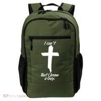 I Cant But I Know A Guy Faith Christianity Cross Backpack thumb 0
