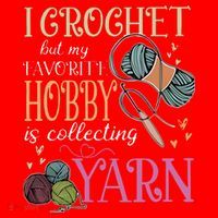 I Crochet But My Favorite Hobby Is Collecting Yarn Santa Hat thumb 1
