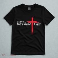 I CanT But I Know A Guy Jesus Cross Funny Christian T-Shirt thumb 5