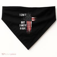 I Cant But I Know A Guy Jesus Cross Christian Believer USA-Made Doggie Bandana thumb 0