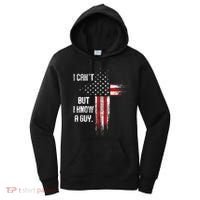 I Cant But I Know A Guy Jesus Cross Christian Believer Women's Hoodie thumb 0