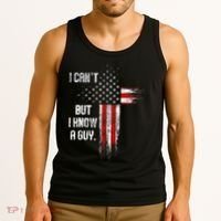 I Cant But I Know A Guy Jesus Cross Christian Believer Tank Top thumb 3