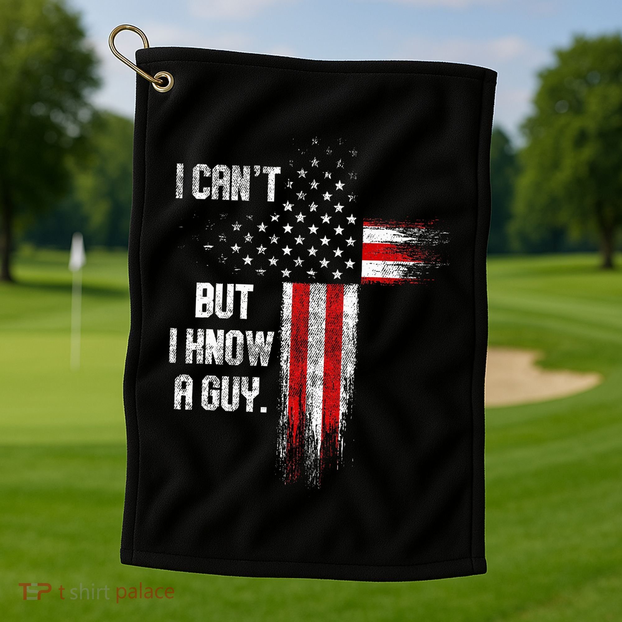 I Cant But I Know A Guy Jesus Cross Christian Believer Golf Towel