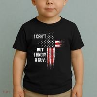 I Cant But I Know A Guy Jesus Cross Christian Believer Toddler T-Shirt thumb 2