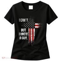 I Cant But I Know A Guy Jesus Cross Christian Believer Women's T-Shirt thumb 0