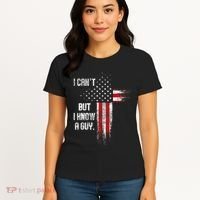I Cant But I Know A Guy Jesus Cross Christian Believer Women's T-Shirt thumb 4